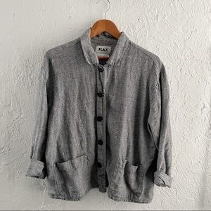 FLAX Light Button Up Top/Jacket